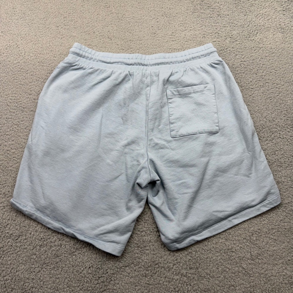 ASOS DESIGN Mens Medium Light Blue Drawstring Casual Loungewear Jersey Shorts